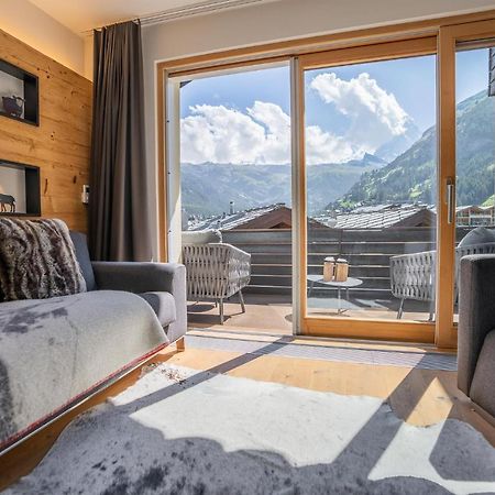 Moderne Wohnung Mit Ausblick Und Viel Sonne 采尔马特 外观 照片