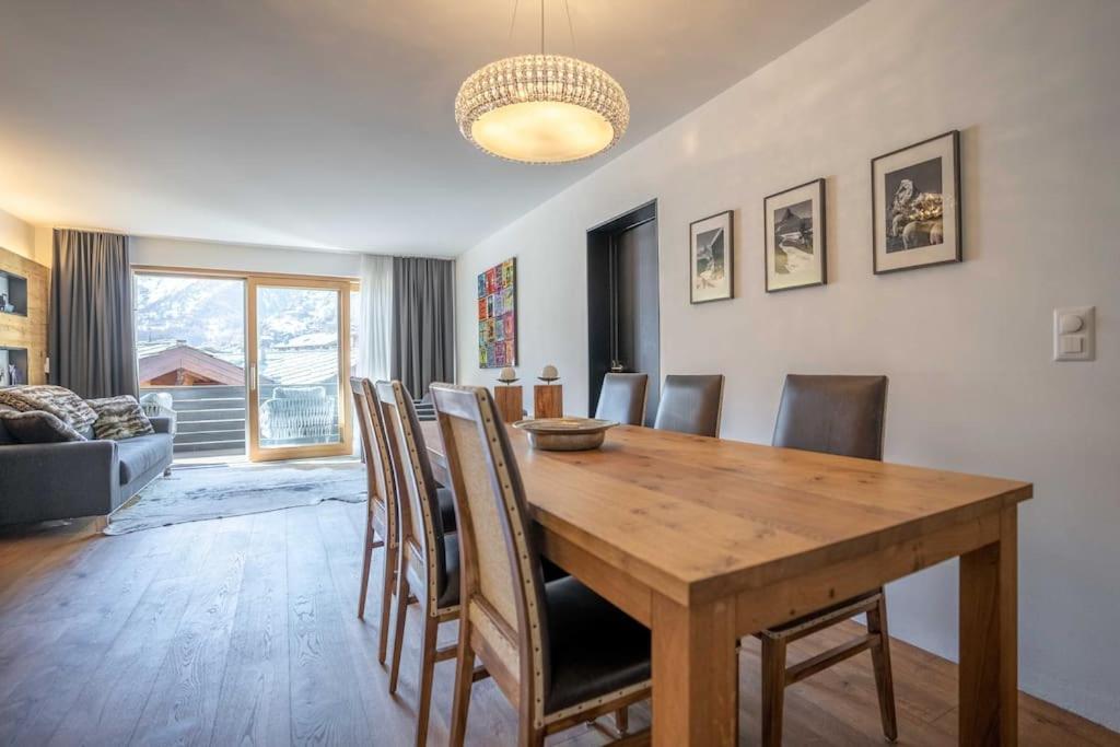 Moderne Wohnung Mit Ausblick Und Viel Sonne 采尔马特 外观 照片